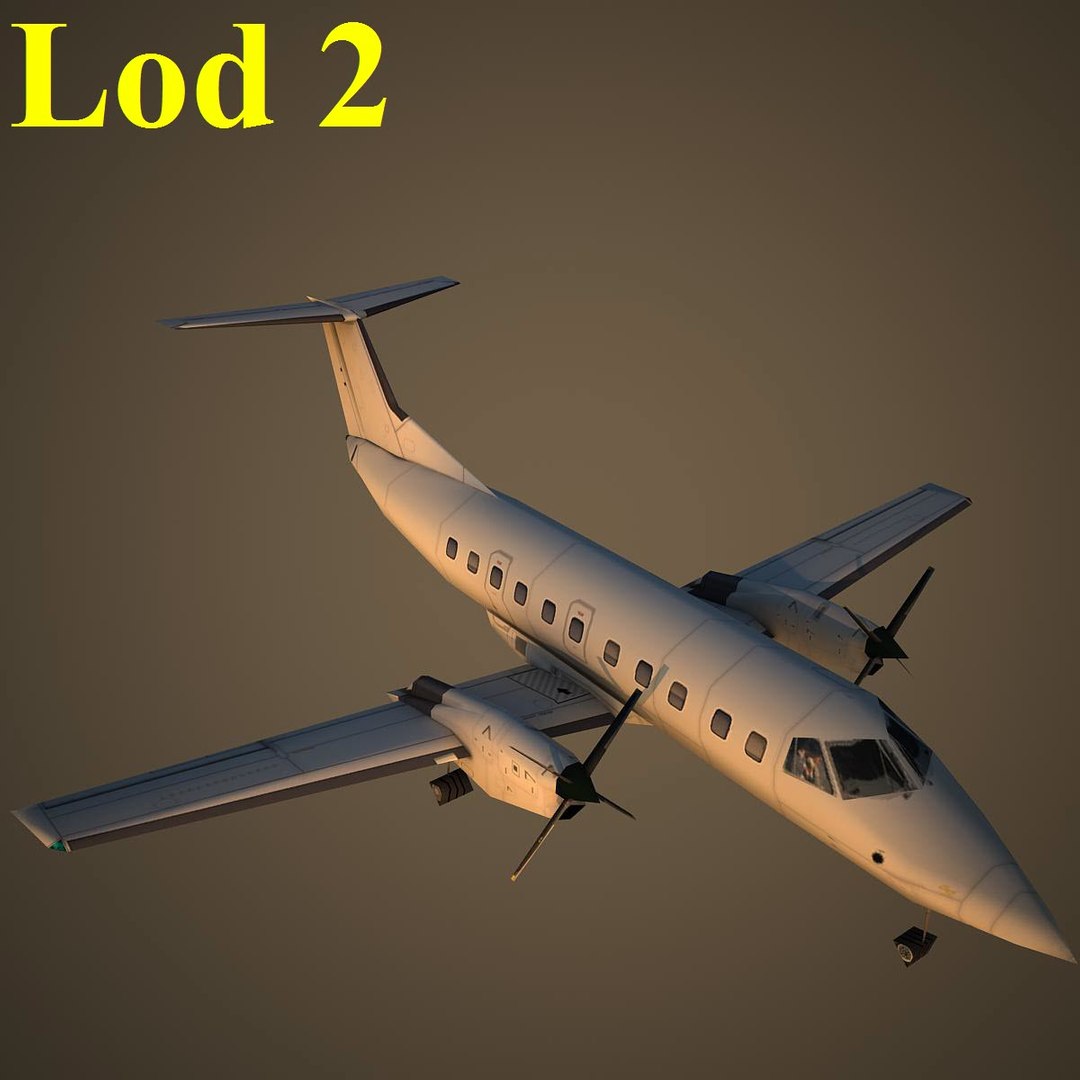 3d model embraer emb 120 basic