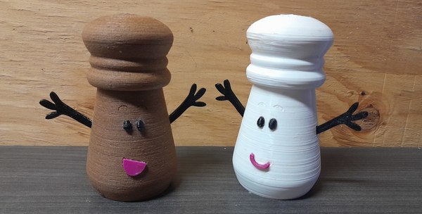 3D Salt and Pepper shaker model