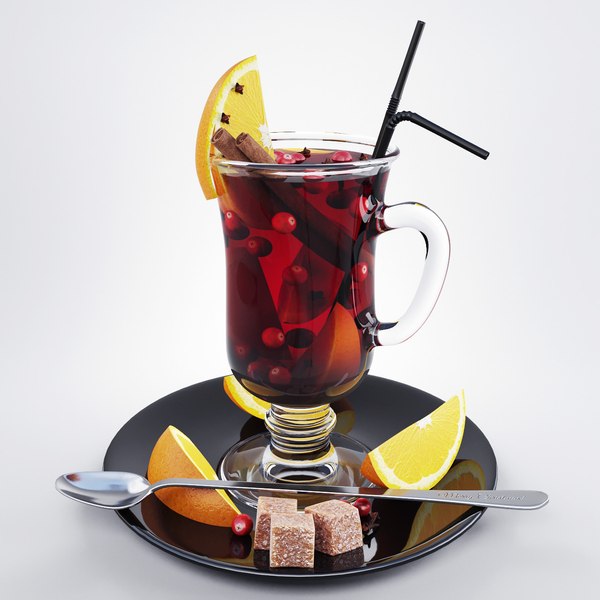 mulled wine 3d model