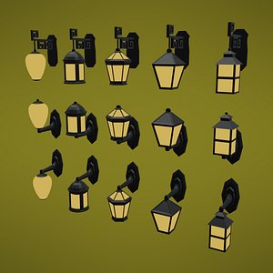 street holder lamp - 3D