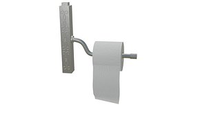 metal toilet roll holder 3D model