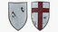 Collection de plaques d'armure de chevalier médiéval truquées pour Cinema 4D