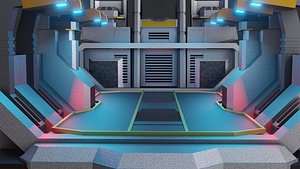 Sci-fi Military Station - Game Ready - PBR