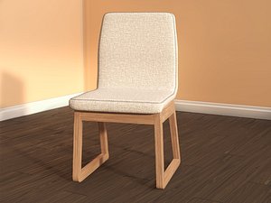 chair leather stitches 3D model