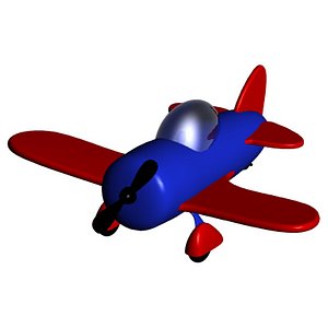 free toy airplane 3d model