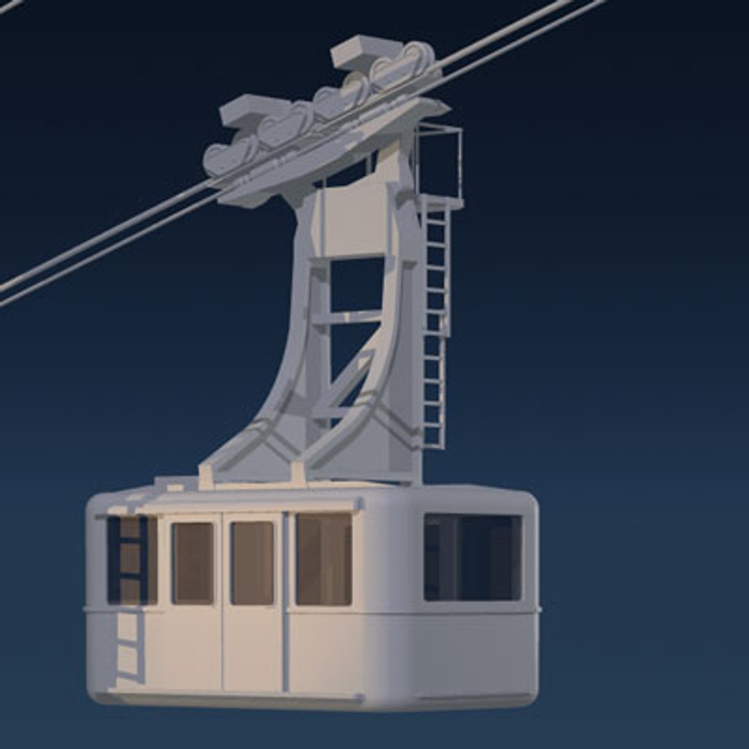 Aerial Cableway Wagons Dxf