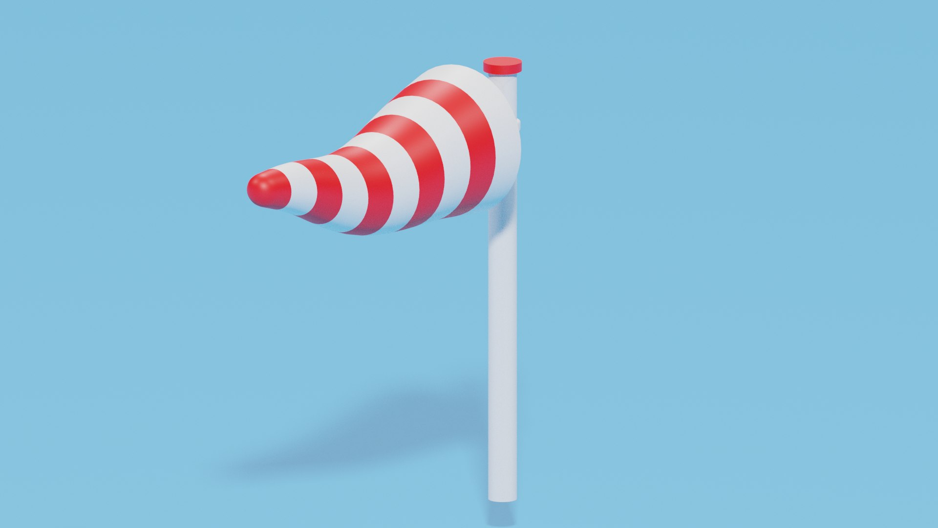 3D Cartoon Windsock Icon - TurboSquid 2329679