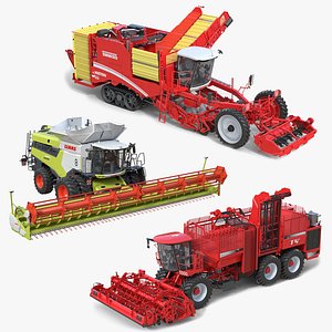 Farming Harvester Vehicles Collection