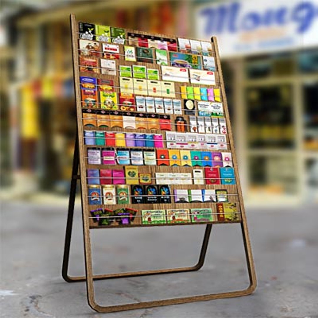 3d Model Tea Display Rack