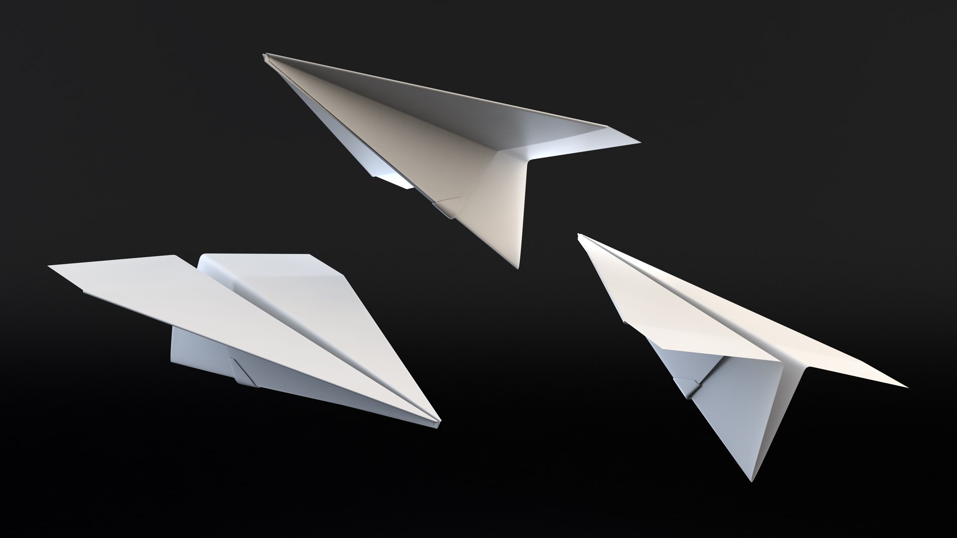 3D Paper Plane Model - TurboSquid 1432676