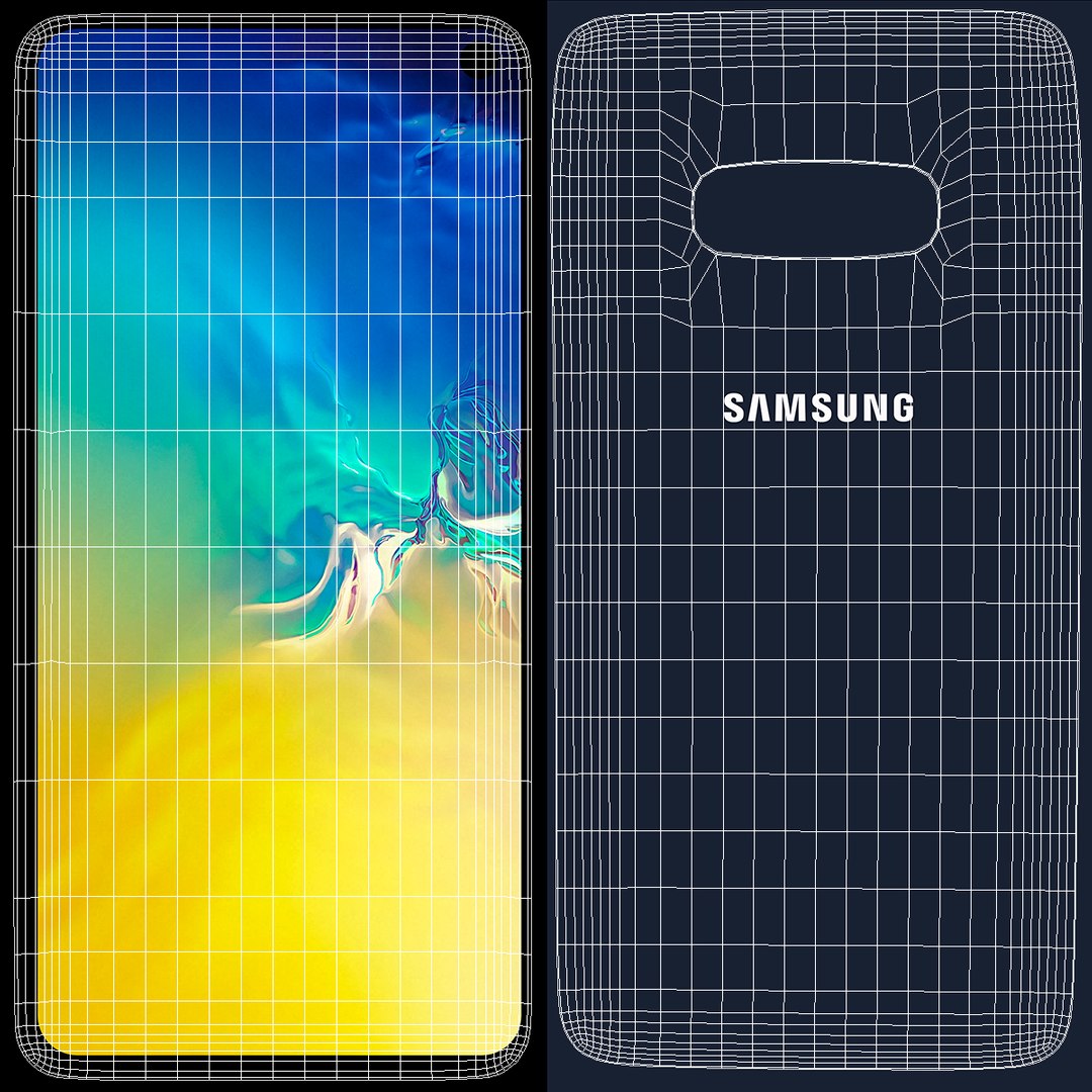 3D samsung galaxy s10e dark blue TurboSquid 1428180 — free download