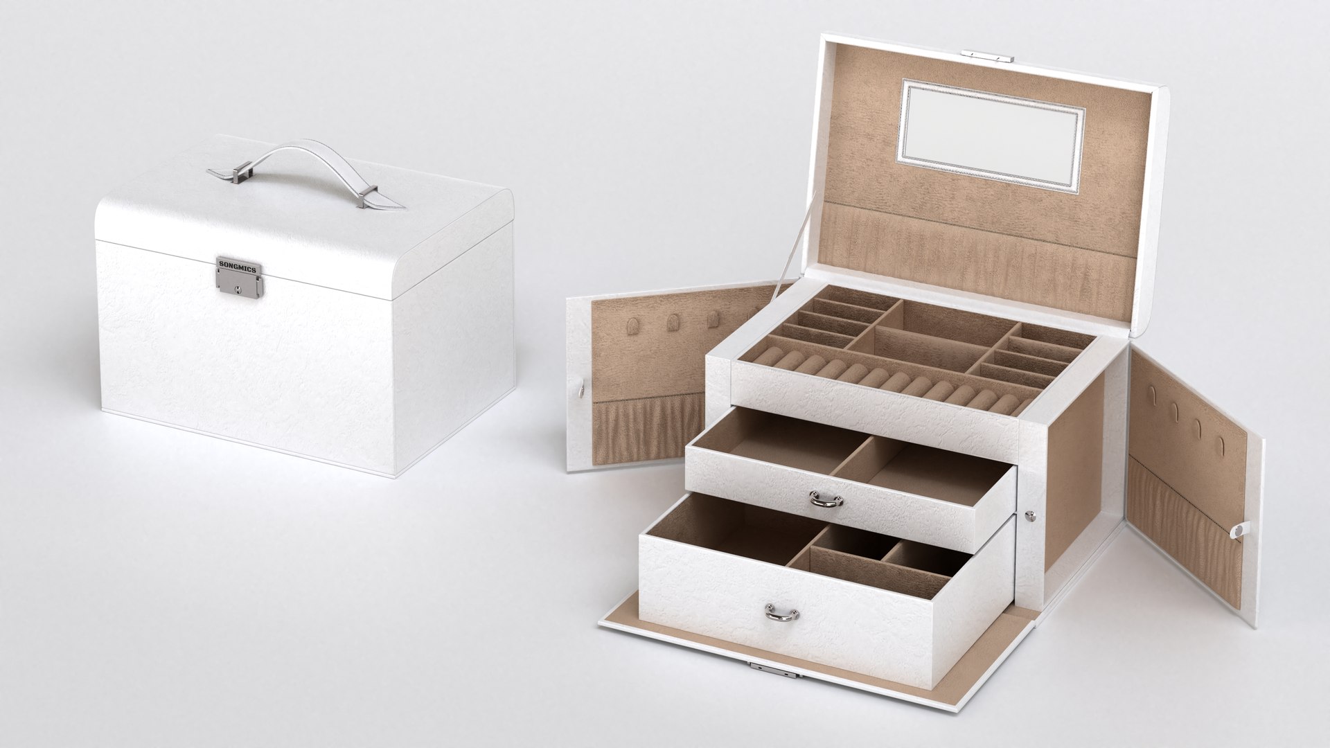 3D SONGMICS Jewelry Box - TurboSquid 1977057