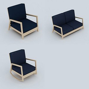 chair armchair sofa 3d model