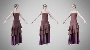 Dress 39 Silent Maroon