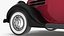 1936 Ford V8 Coupé rosso interni semplici
