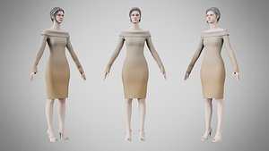 3D model Dress 11 Grullo