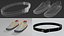 2xPack Belt and Sport shoes Obj and Blend 3D model