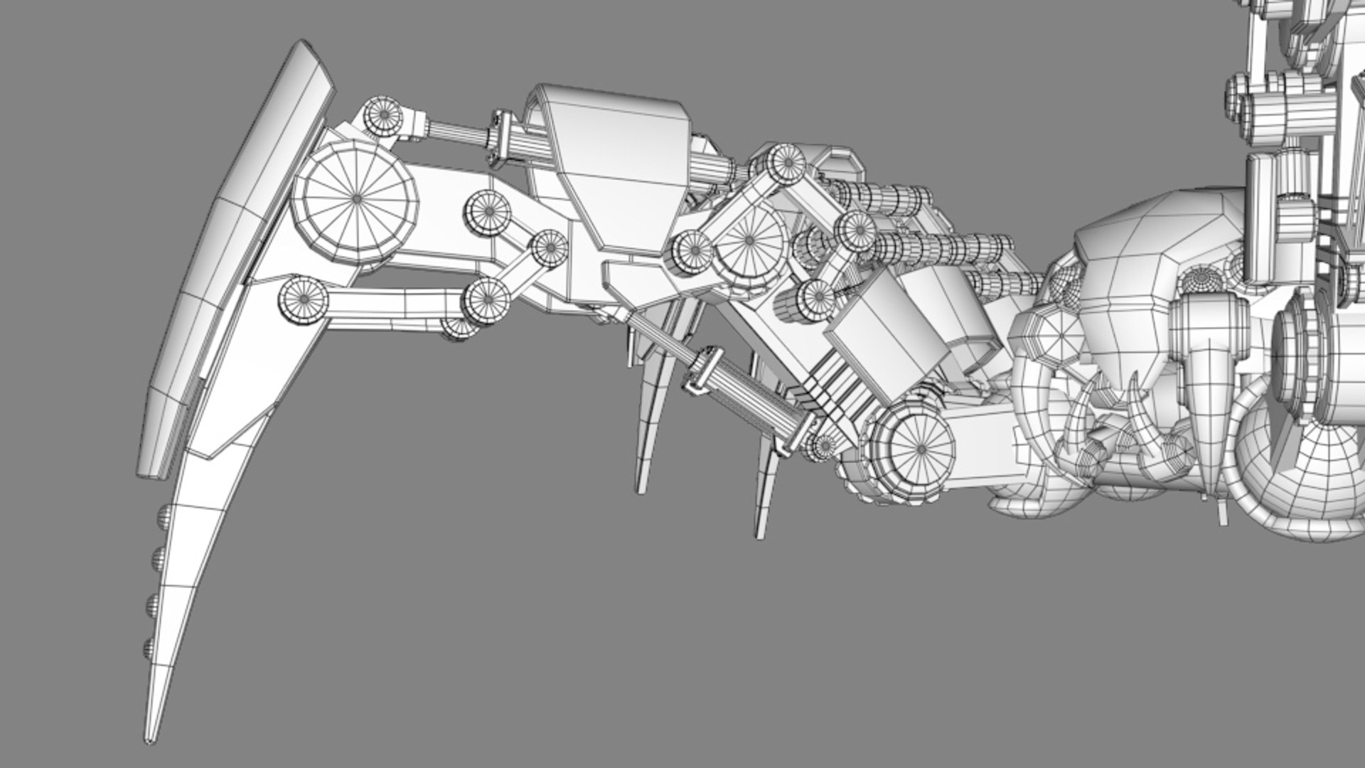 3D model mechanical spider https://p.turbosquid.com/ts-thumb/2B/bQfq40/mDaw3fXk/wireframe02/jpeg/1547435172/1920x1080/fit_q87/64be9f5c3b31e26dd330c29b366f3bc547e1fe8d/wireframe02.jpg
