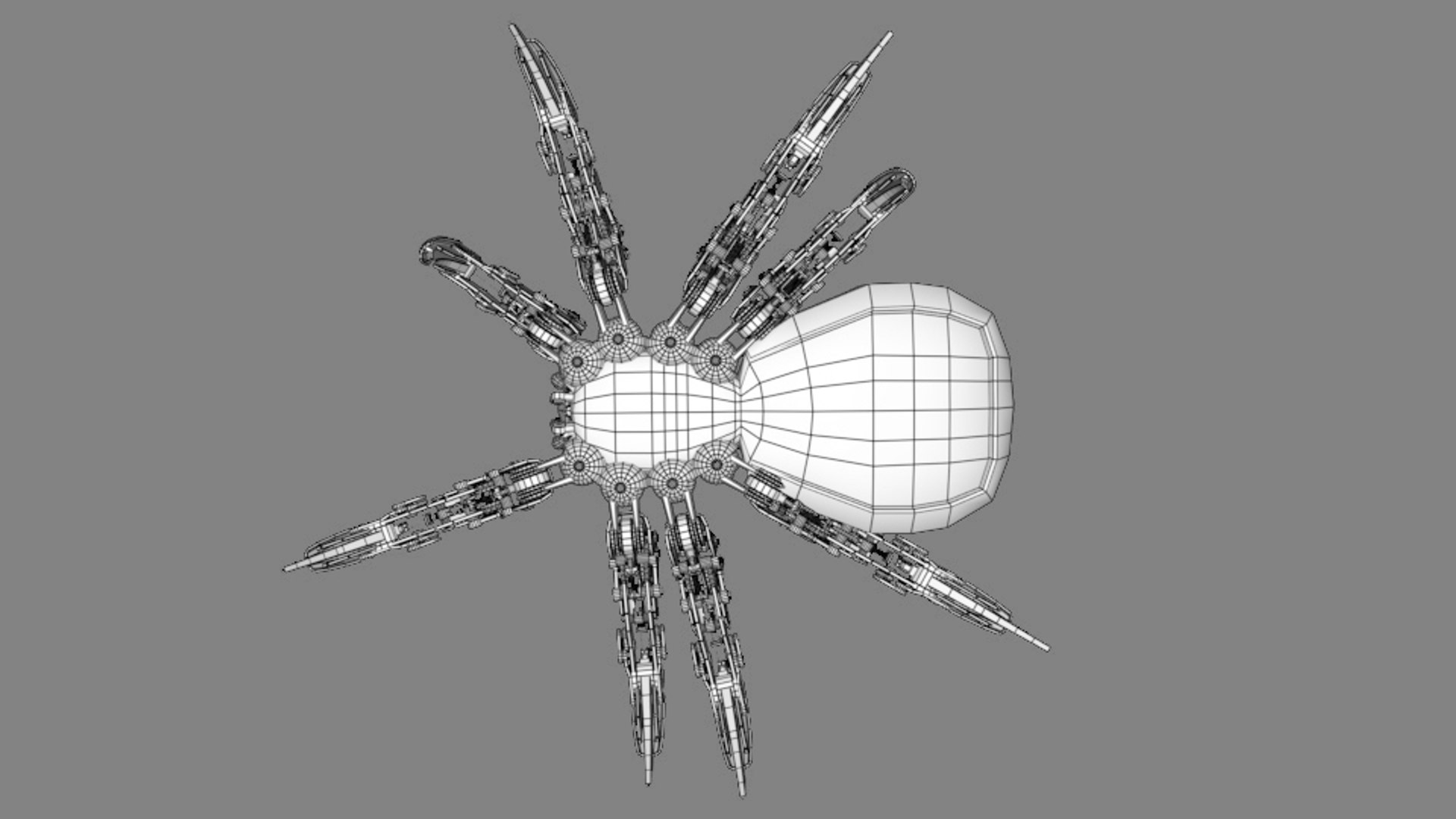 3D model mechanical spider https://p.turbosquid.com/ts-thumb/2B/bQfq40/nKHB8Esq/wireframe03/jpeg/1547435192/1920x1080/fit_q87/b60c02589f4c053afcd8add46a1a56f73901d53b/wireframe03.jpg