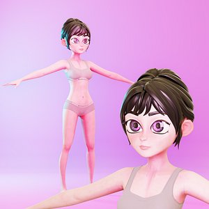 3D Stylized Teenage Girl