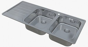 sink blanco median 8 3D