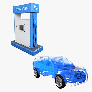 Hydrogen SUV Chassis X-ray and Dispencer 3D model