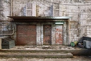 3D hong kong alley model
