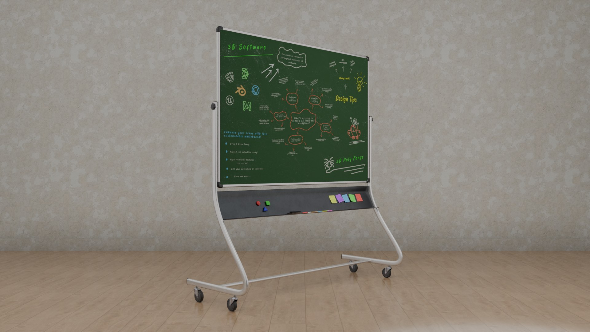 Compact Double-Sided Rectangular Trio - Customizable Writing Board Set 3D https://p.turbosquid.com/ts-thumb/2B/l3bVvt/zD/b4/png/1747515179/1920x1080/fit_q87/542d20c5d9ab4a19c7ffd244aebd62de18614690/b4.jpg
