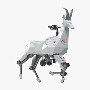 Robot Goat Kawasaki Rigged for Maya