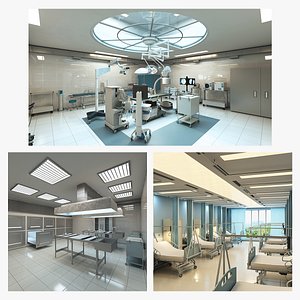 Collection Of Medical Rooms 3D model