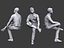 Lowpoly People Sitting Pack Vol. 4