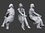 Lowpoly People Sitting Pack Vol. 4