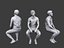Lowpoly People Sitting Pack Vol. 4