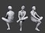 Lowpoly People Sitting Pack Vol. 4