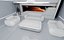 Arog Coffee Table - Futuristic White Lacquer Table