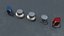 neve 1073 knobs 3D