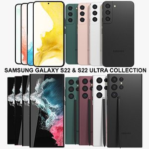 Samsung Galaxy S22 and S22 Ultra Collection 3D model