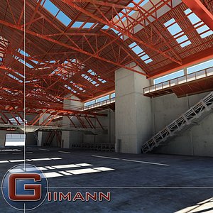 3d 3ds architectural interior scene