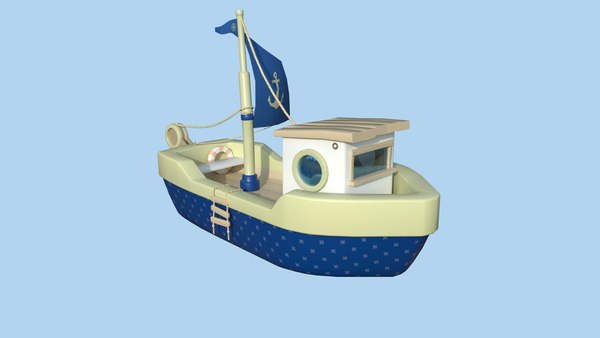 Cartoon Boat 3d Models For Download 