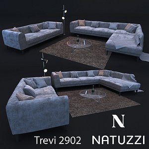 3D sofa modern style natuzzi model