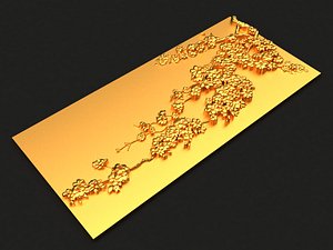 3D sakura mold decor
