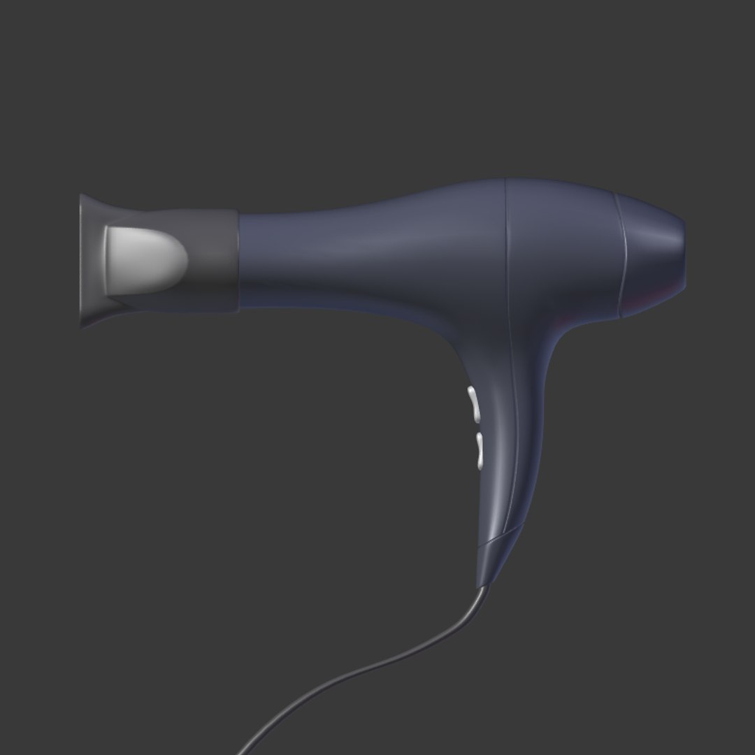 hair dryer 3d model