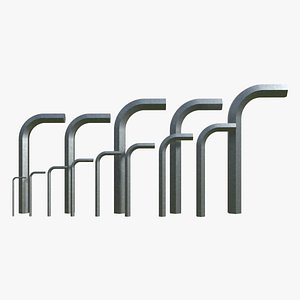 Metric Hex Key Set M3-M24 DIN 912 model