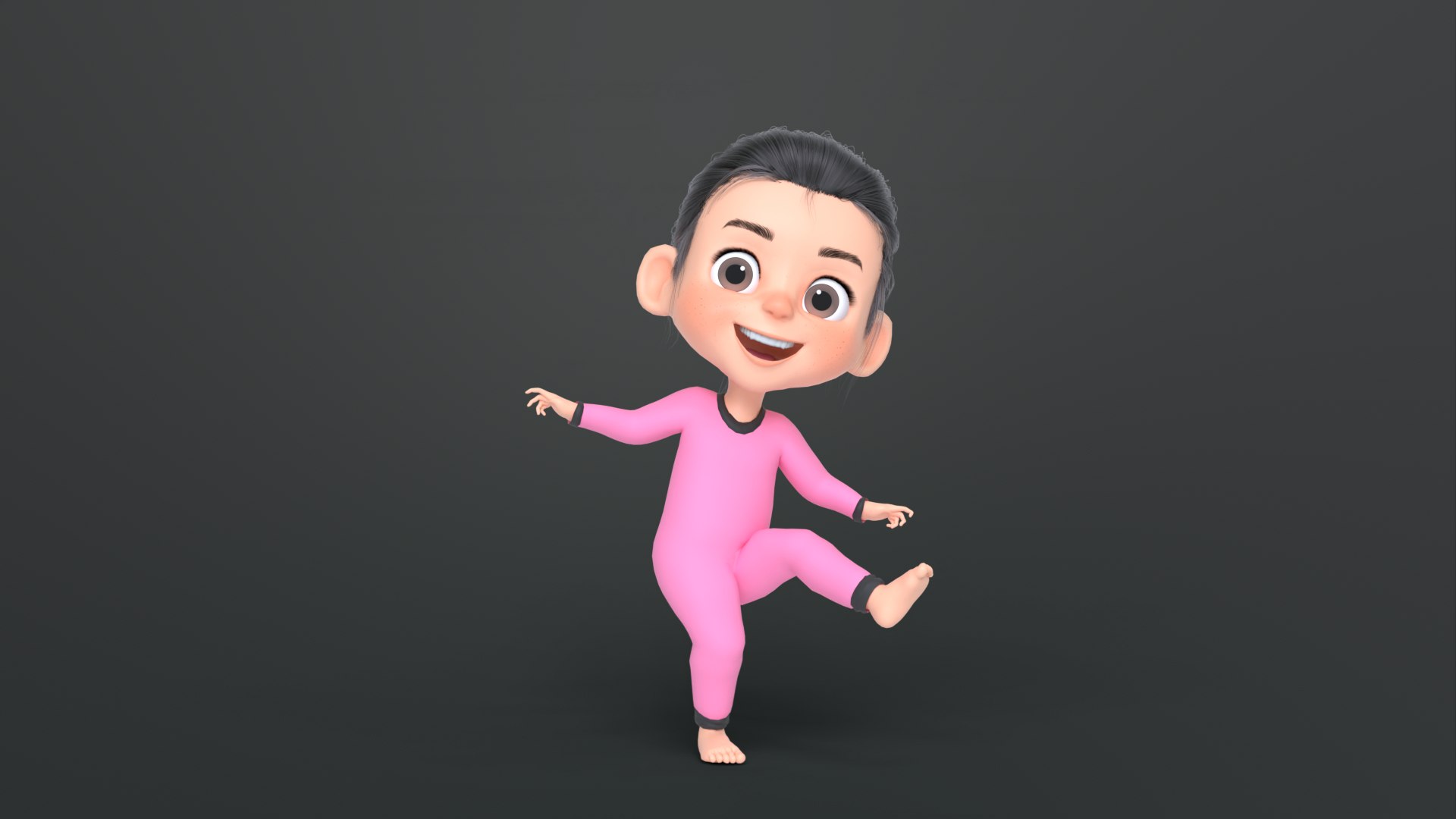 3D Betty Cartoon Girl Character - TurboSquid 2238701