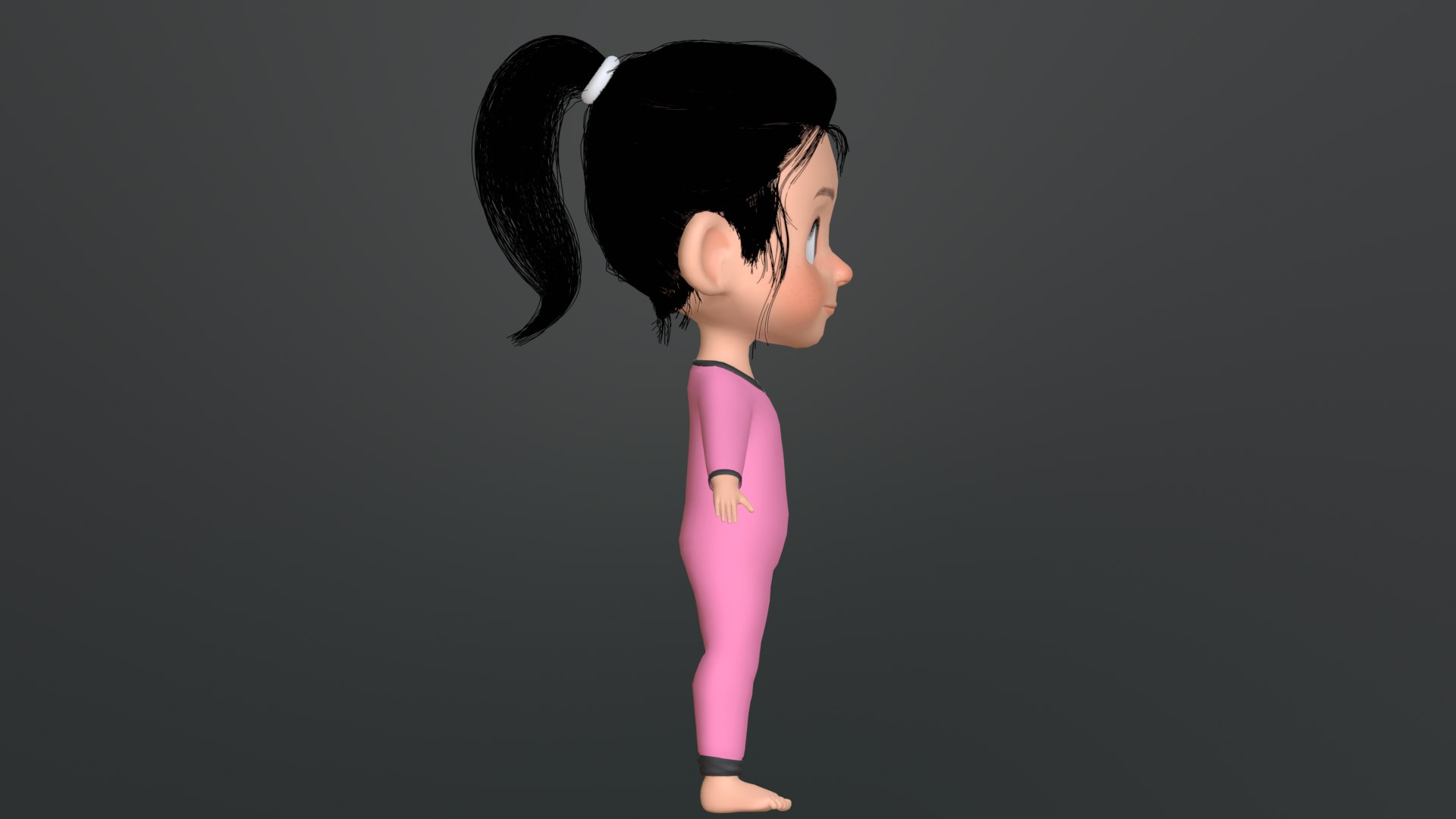 3D Betty Cartoon Girl Character - TurboSquid 2238701