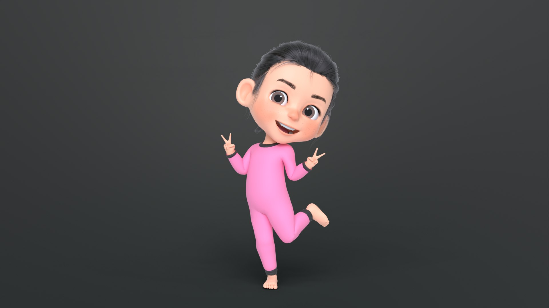 3D Betty Cartoon Girl Character - TurboSquid 2238701