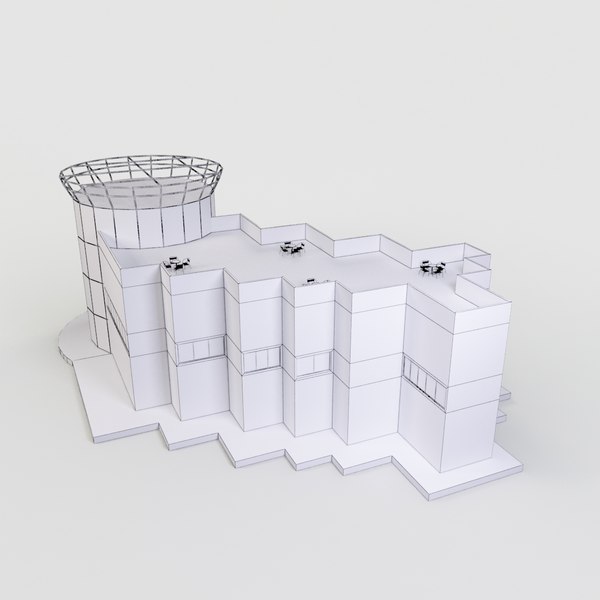3d building real model