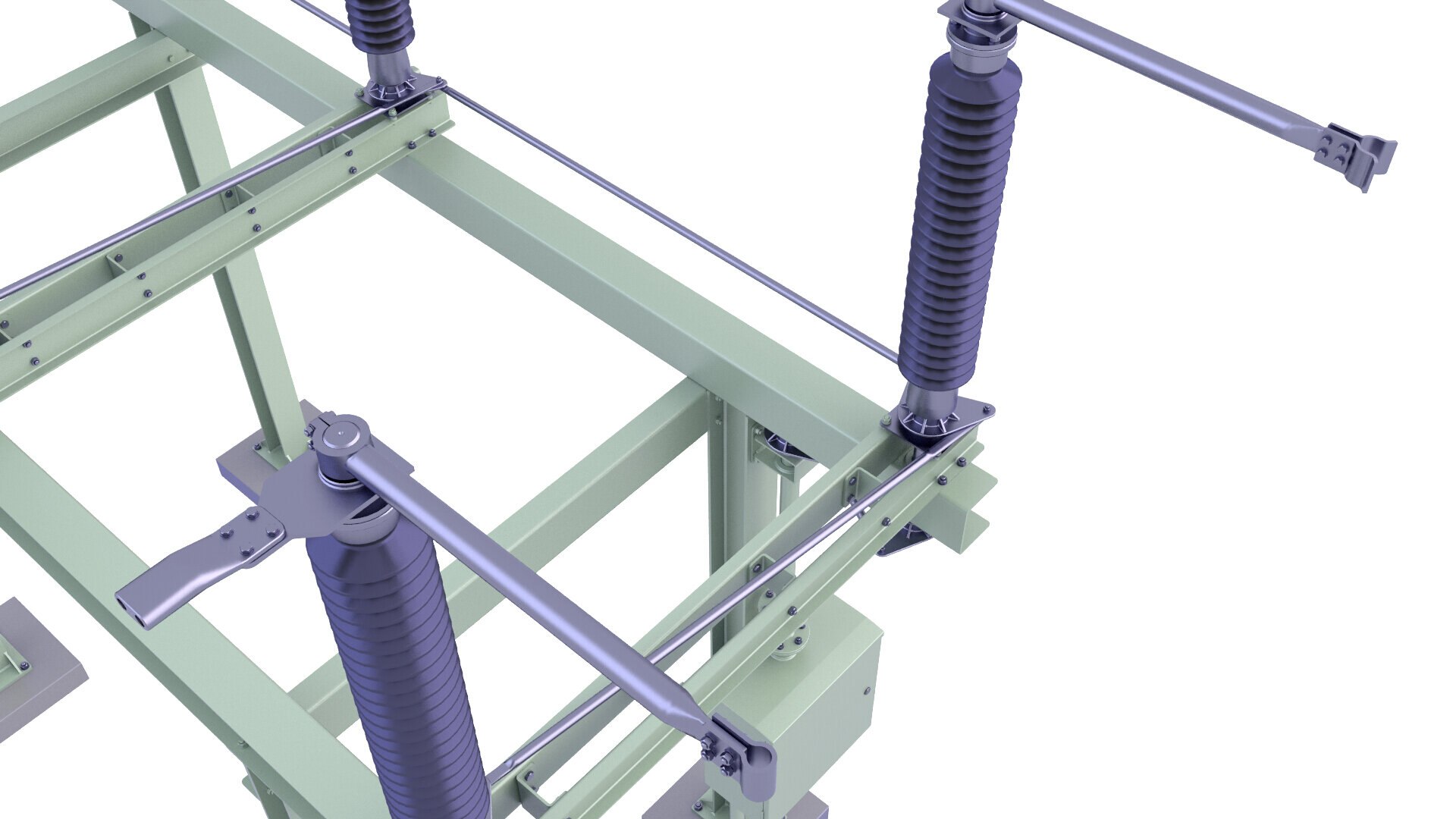 3D Substation Off Center Break Disconnector 32 Model - TurboSquid 2098675