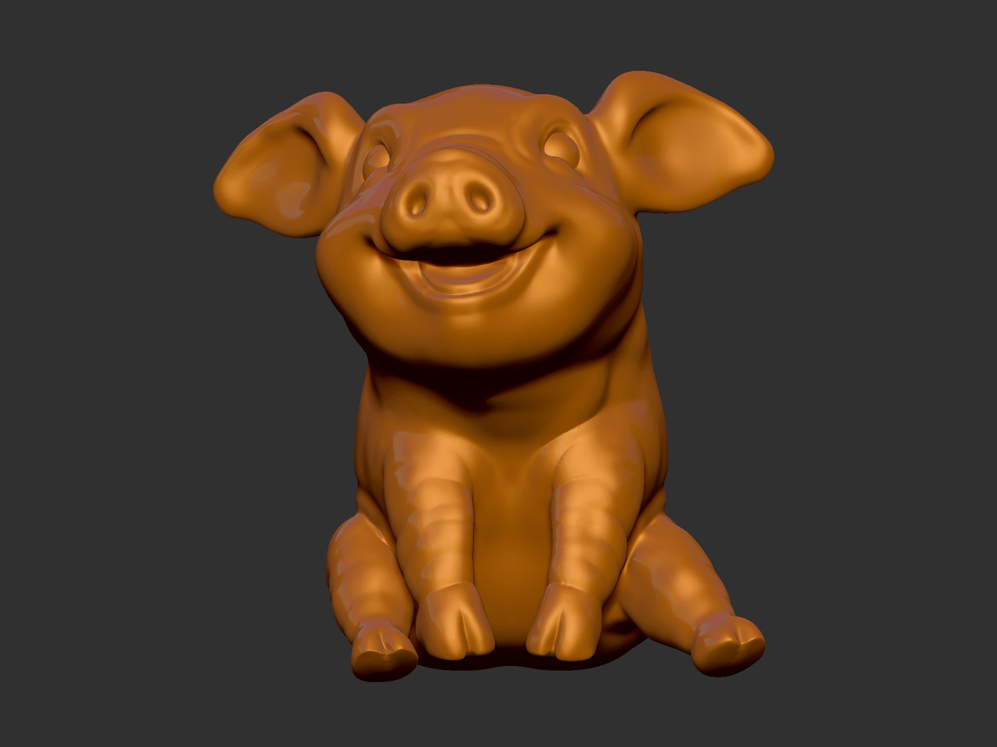Pig With Crown - Download Free 3D model by BBonLLo (@BBonLLo