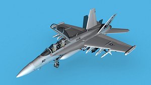 3D Boeing FA-18F Super Hornet V05 model